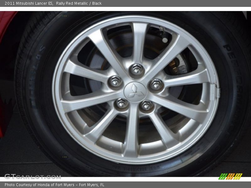 Rally Red Metallic / Black 2011 Mitsubishi Lancer ES