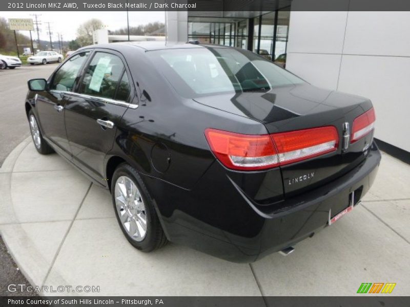 Tuxedo Black Metallic / Dark Charcoal 2012 Lincoln MKZ AWD