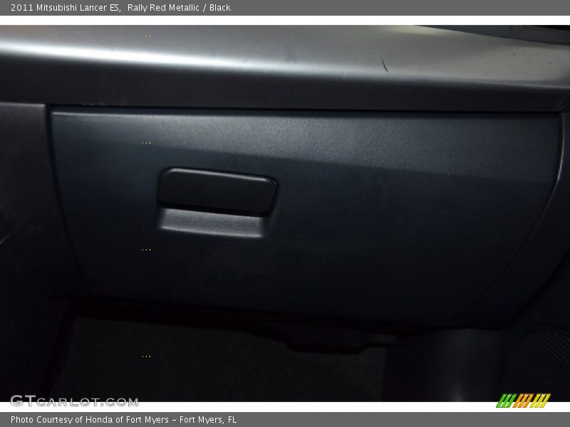 Rally Red Metallic / Black 2011 Mitsubishi Lancer ES