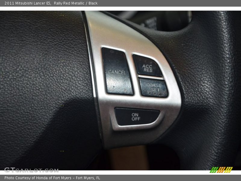 Rally Red Metallic / Black 2011 Mitsubishi Lancer ES
