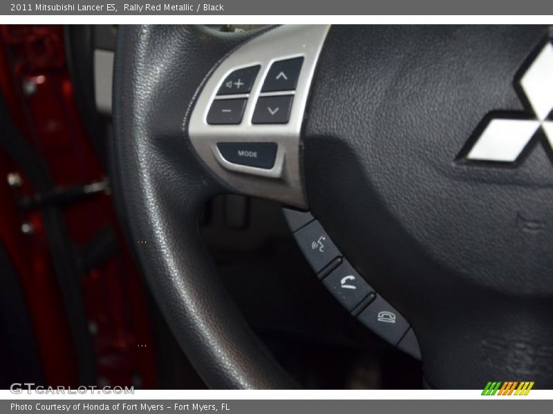 Rally Red Metallic / Black 2011 Mitsubishi Lancer ES