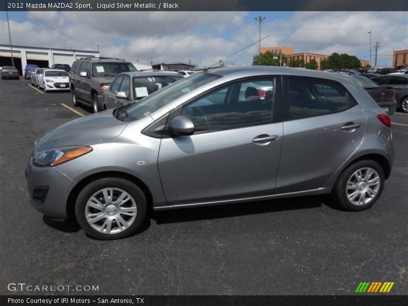Liquid Silver Metallic / Black 2012 Mazda MAZDA2 Sport