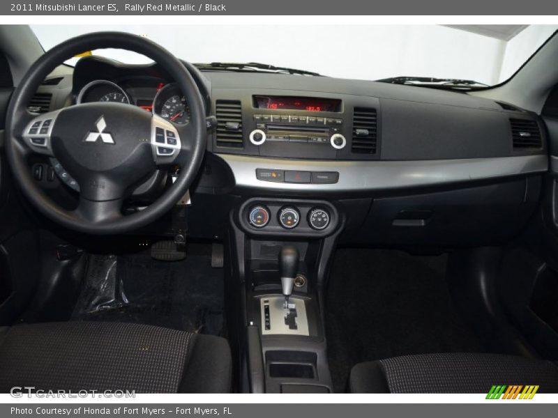 Rally Red Metallic / Black 2011 Mitsubishi Lancer ES