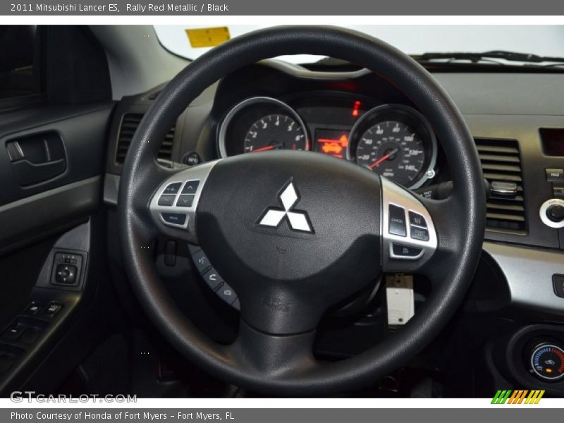 Rally Red Metallic / Black 2011 Mitsubishi Lancer ES