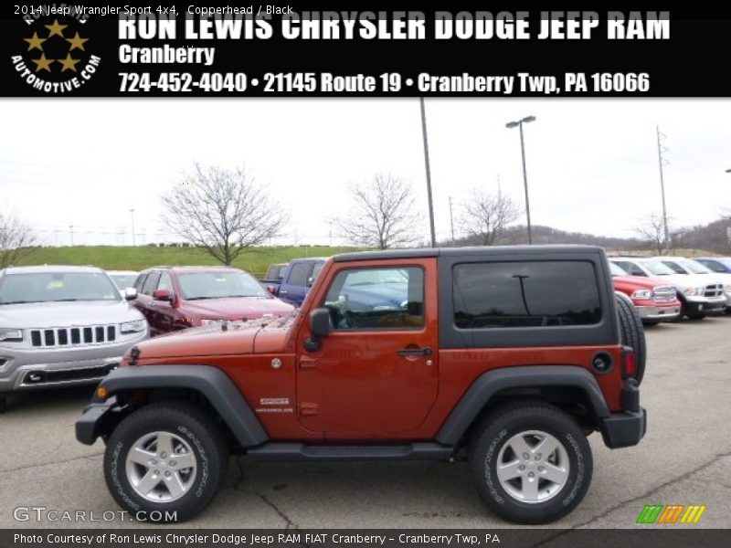 Copperhead / Black 2014 Jeep Wrangler Sport 4x4