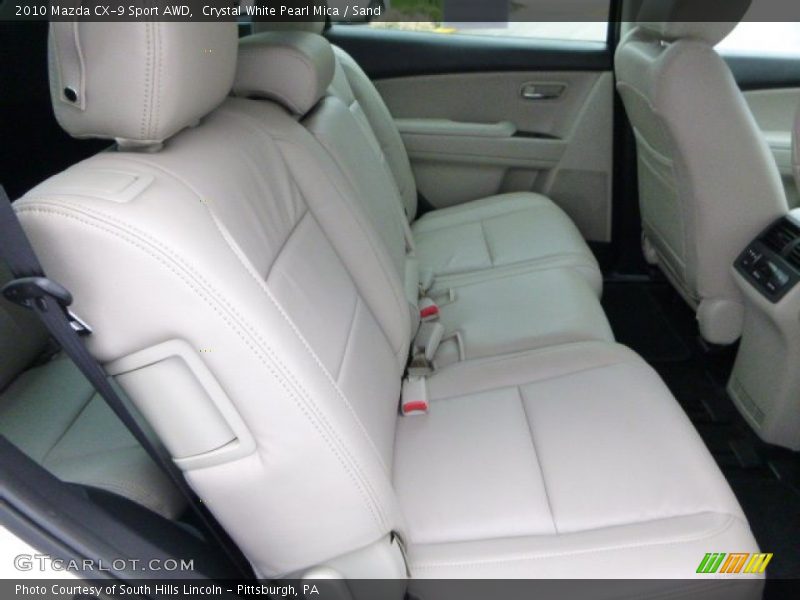 Crystal White Pearl Mica / Sand 2010 Mazda CX-9 Sport AWD