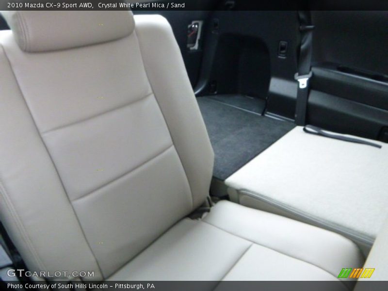 Crystal White Pearl Mica / Sand 2010 Mazda CX-9 Sport AWD