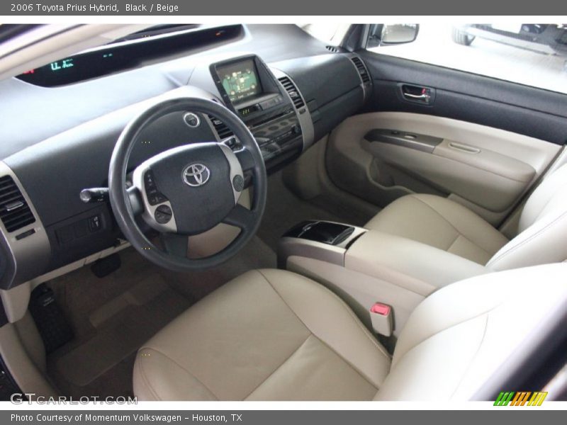 Black / Beige 2006 Toyota Prius Hybrid