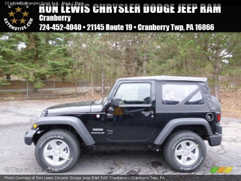 Black / Black 2014 Jeep Wrangler Sport 4x4