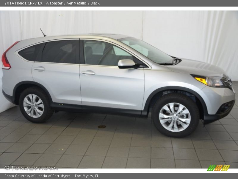 Alabaster Silver Metallic / Black 2014 Honda CR-V EX