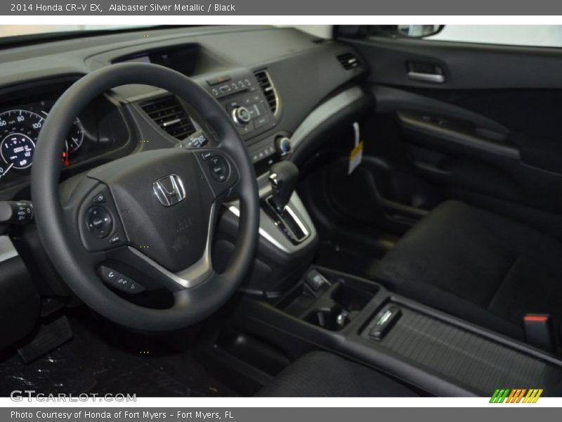 Alabaster Silver Metallic / Black 2014 Honda CR-V EX