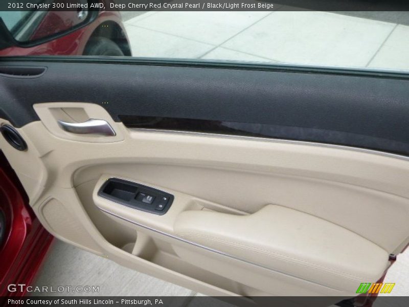 Deep Cherry Red Crystal Pearl / Black/Light Frost Beige 2012 Chrysler 300 Limited AWD