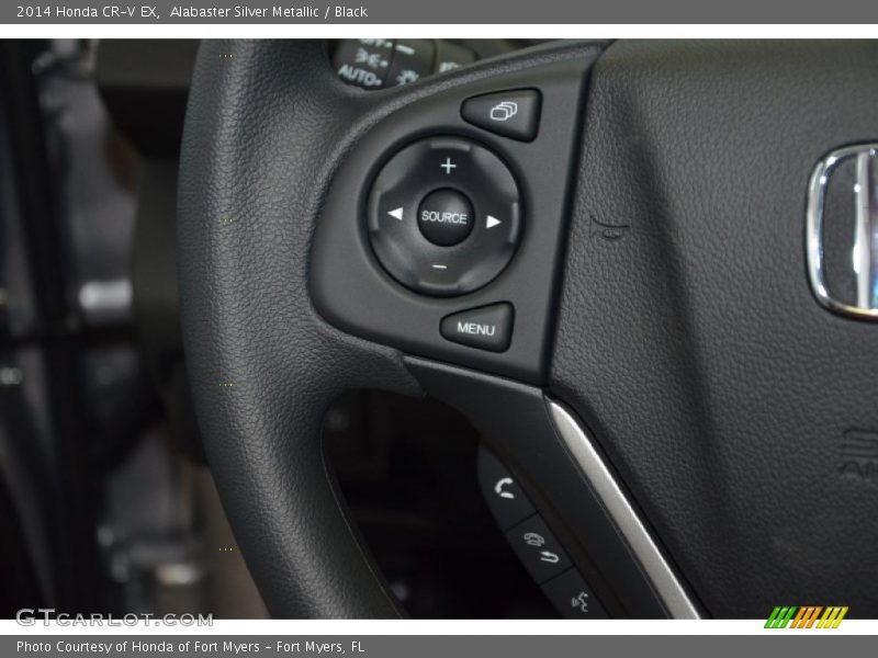 Alabaster Silver Metallic / Black 2014 Honda CR-V EX