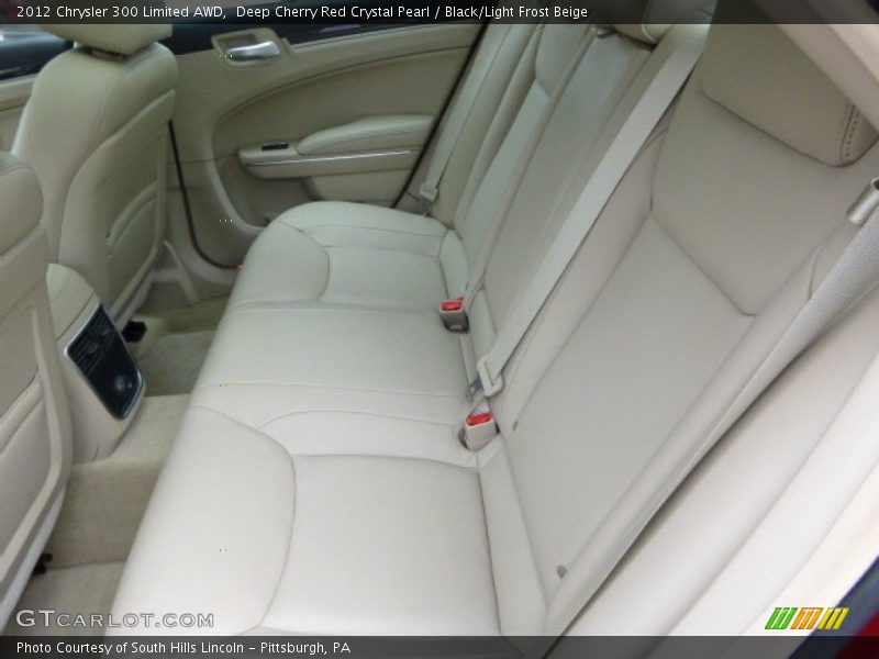 Deep Cherry Red Crystal Pearl / Black/Light Frost Beige 2012 Chrysler 300 Limited AWD