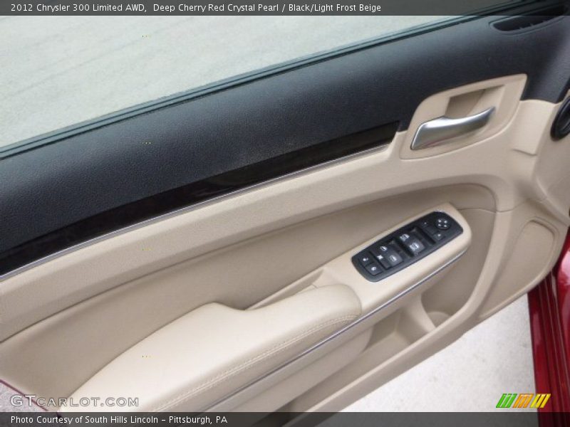 Deep Cherry Red Crystal Pearl / Black/Light Frost Beige 2012 Chrysler 300 Limited AWD