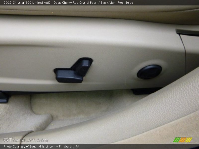 Deep Cherry Red Crystal Pearl / Black/Light Frost Beige 2012 Chrysler 300 Limited AWD