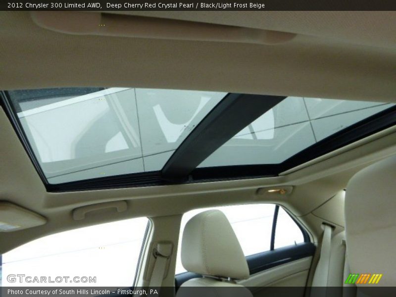 Deep Cherry Red Crystal Pearl / Black/Light Frost Beige 2012 Chrysler 300 Limited AWD