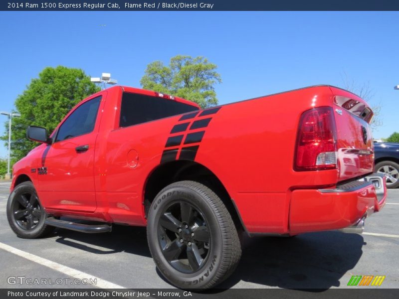 Flame Red / Black/Diesel Gray 2014 Ram 1500 Express Regular Cab