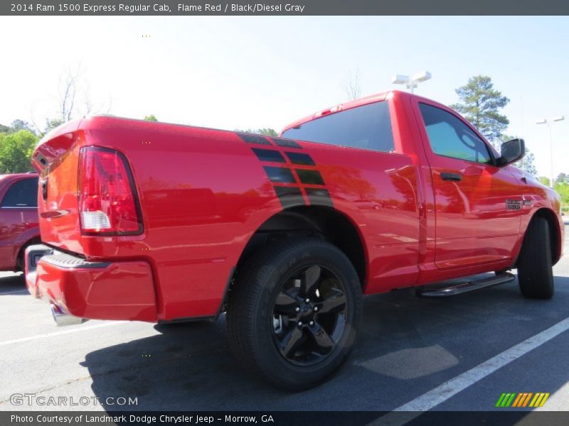 Flame Red / Black/Diesel Gray 2014 Ram 1500 Express Regular Cab
