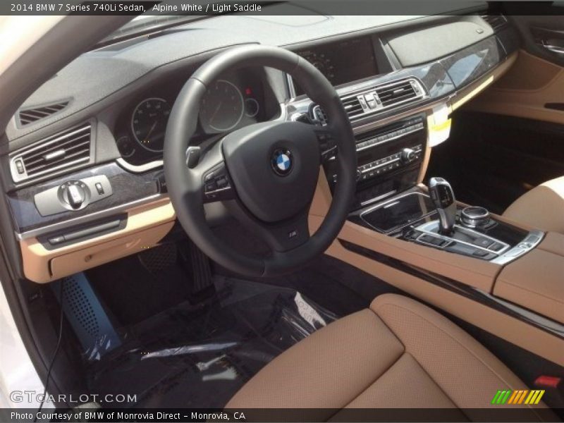  2014 7 Series 740Li Sedan Light Saddle Interior