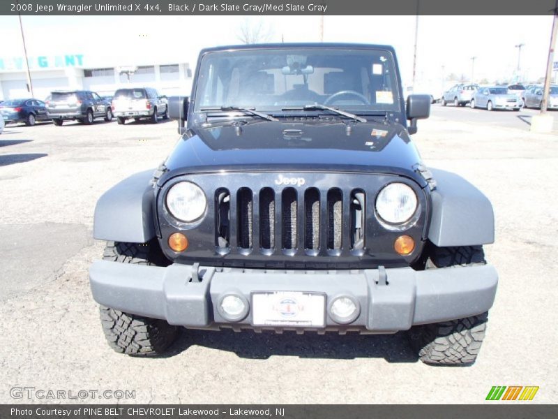 Black / Dark Slate Gray/Med Slate Gray 2008 Jeep Wrangler Unlimited X 4x4