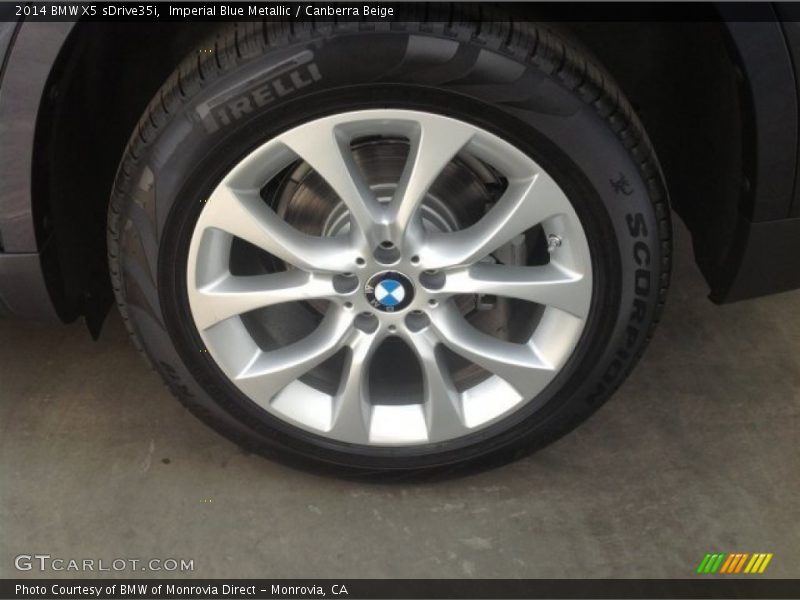 Imperial Blue Metallic / Canberra Beige 2014 BMW X5 sDrive35i