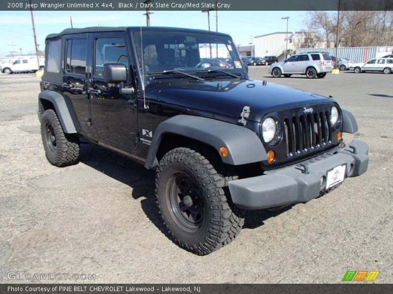 Black / Dark Slate Gray/Med Slate Gray 2008 Jeep Wrangler Unlimited X 4x4