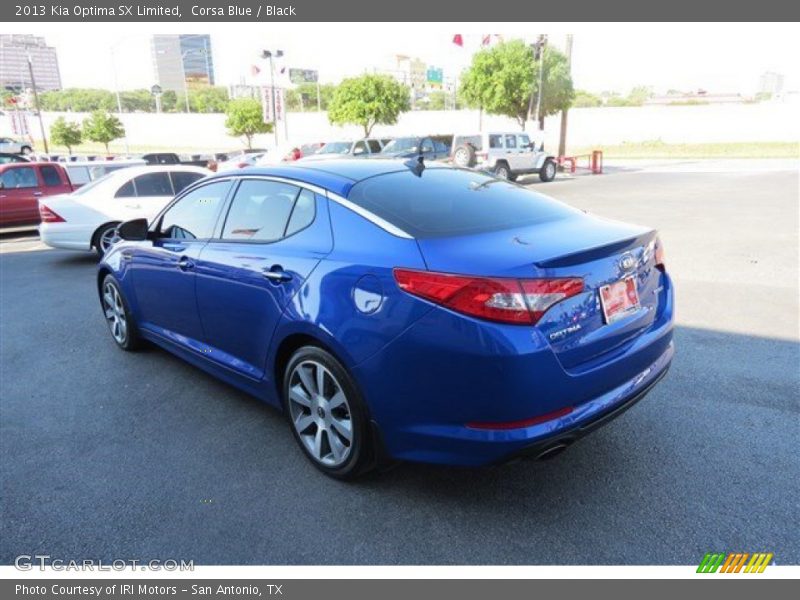Corsa Blue / Black 2013 Kia Optima SX Limited