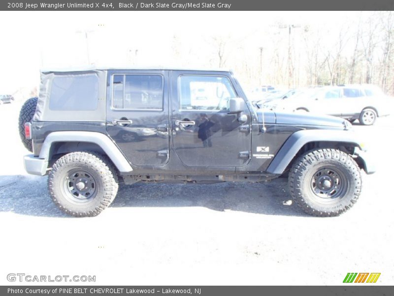 Black / Dark Slate Gray/Med Slate Gray 2008 Jeep Wrangler Unlimited X 4x4