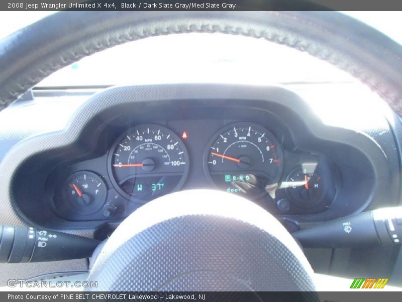 Black / Dark Slate Gray/Med Slate Gray 2008 Jeep Wrangler Unlimited X 4x4