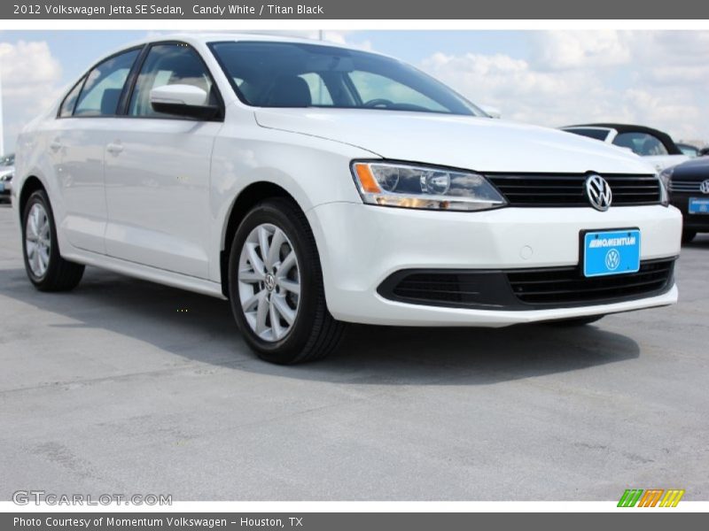 Candy White / Titan Black 2012 Volkswagen Jetta SE Sedan