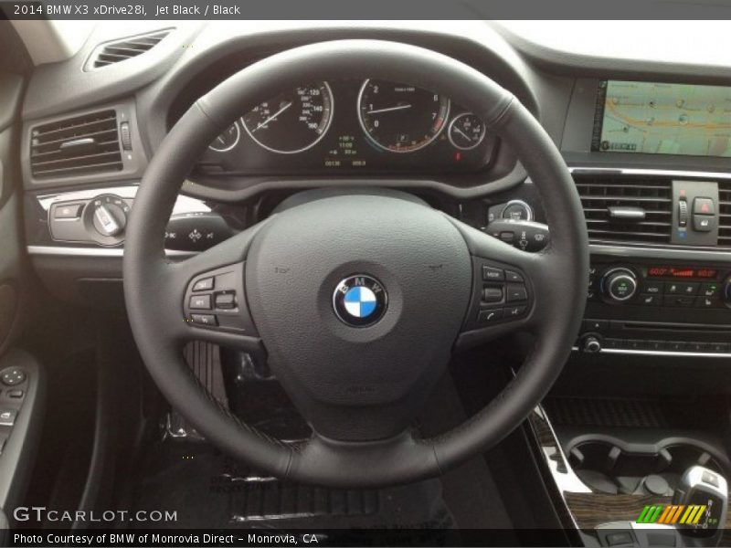 Jet Black / Black 2014 BMW X3 xDrive28i