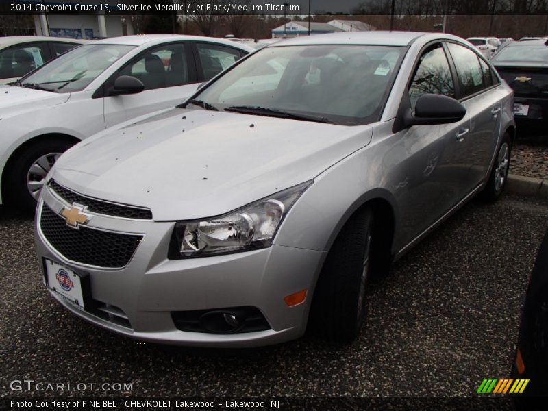 Silver Ice Metallic / Jet Black/Medium Titanium 2014 Chevrolet Cruze LS