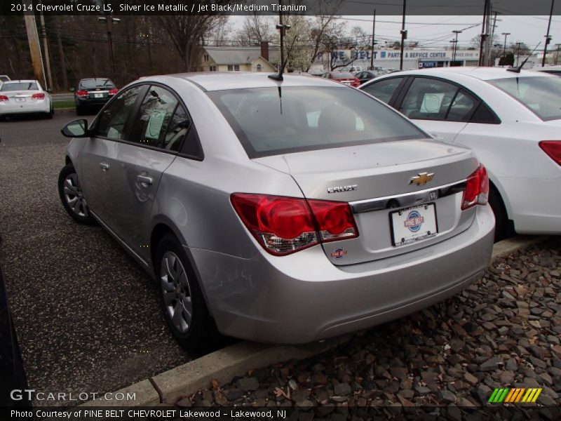Silver Ice Metallic / Jet Black/Medium Titanium 2014 Chevrolet Cruze LS
