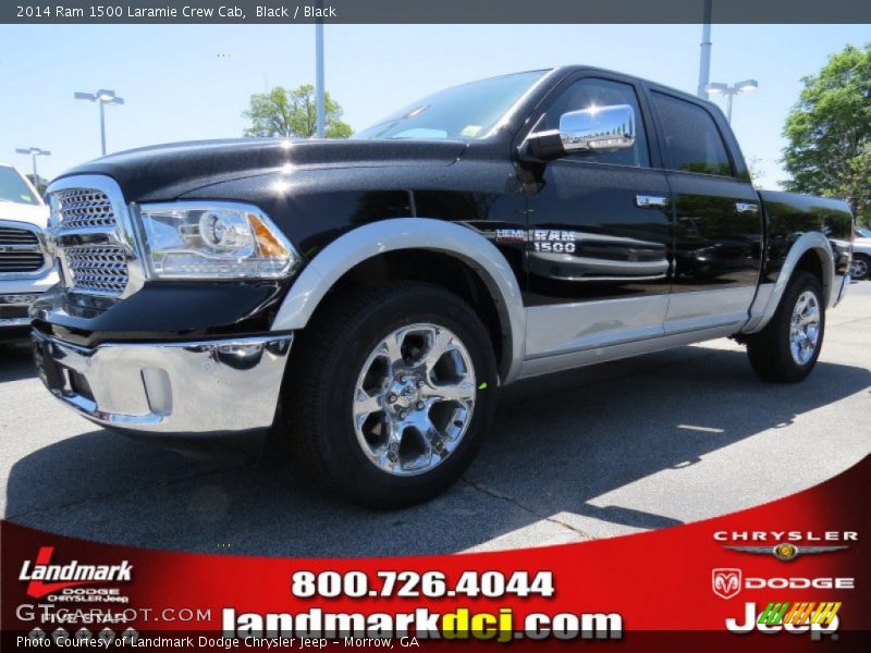 Black / Black 2014 Ram 1500 Laramie Crew Cab