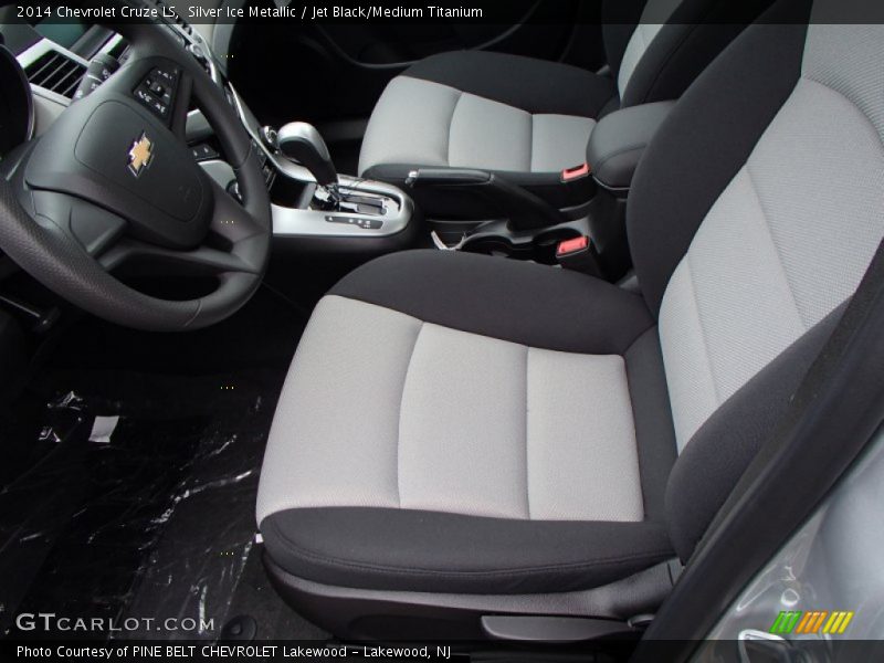 Silver Ice Metallic / Jet Black/Medium Titanium 2014 Chevrolet Cruze LS