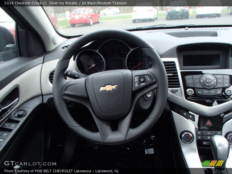 Silver Ice Metallic / Jet Black/Medium Titanium 2014 Chevrolet Cruze LS