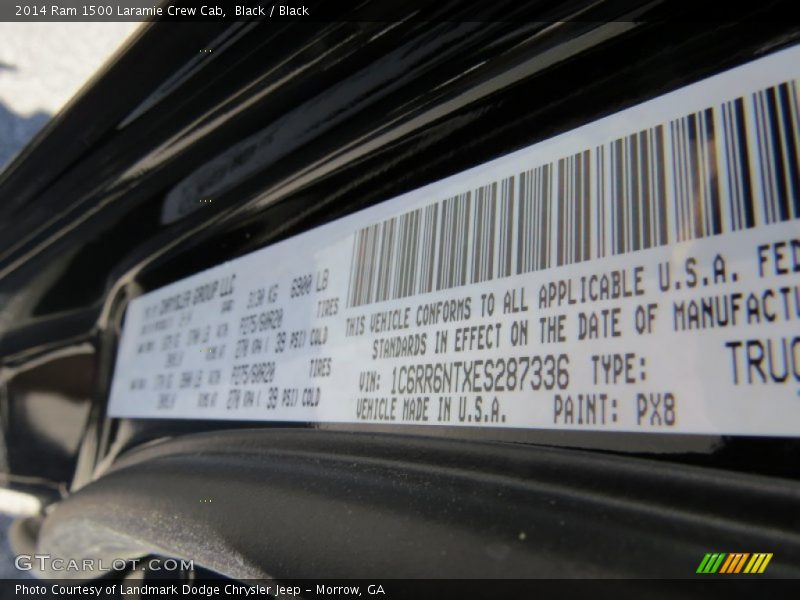 Black / Black 2014 Ram 1500 Laramie Crew Cab