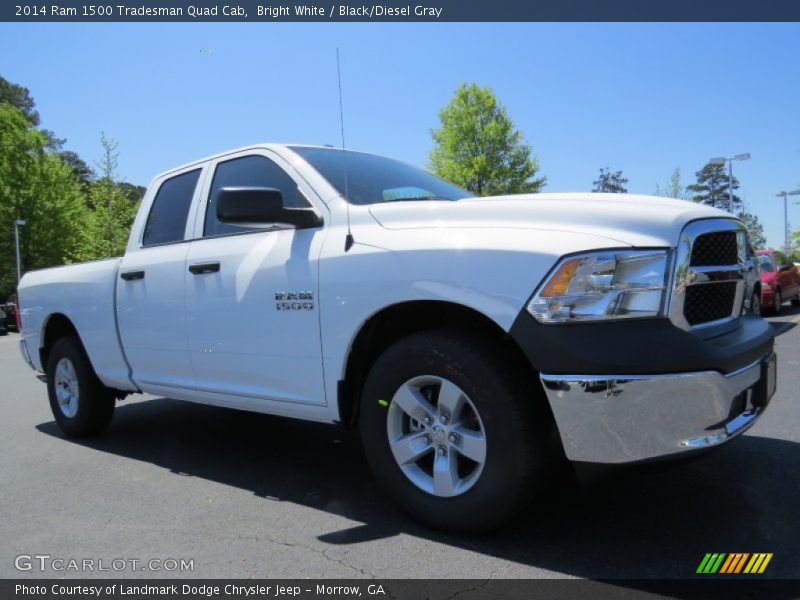 Bright White / Black/Diesel Gray 2014 Ram 1500 Tradesman Quad Cab