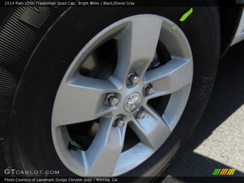 Bright White / Black/Diesel Gray 2014 Ram 1500 Tradesman Quad Cab