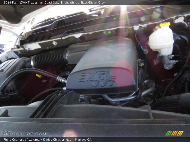 Bright White / Black/Diesel Gray 2014 Ram 1500 Tradesman Quad Cab