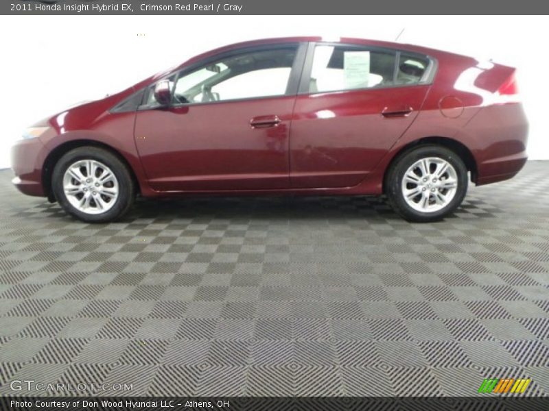 Crimson Red Pearl / Gray 2011 Honda Insight Hybrid EX