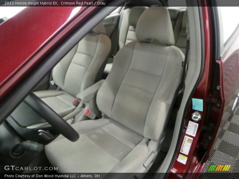 Crimson Red Pearl / Gray 2011 Honda Insight Hybrid EX