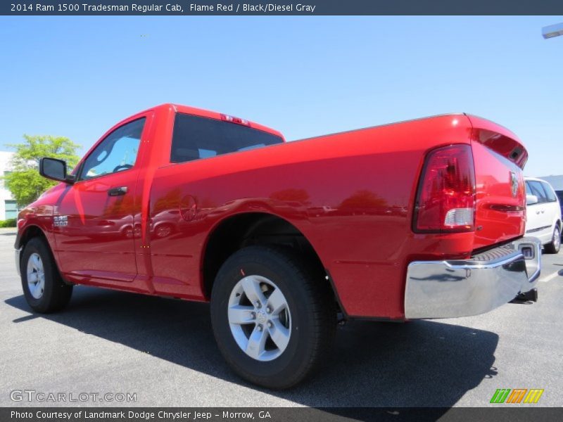 Flame Red / Black/Diesel Gray 2014 Ram 1500 Tradesman Regular Cab
