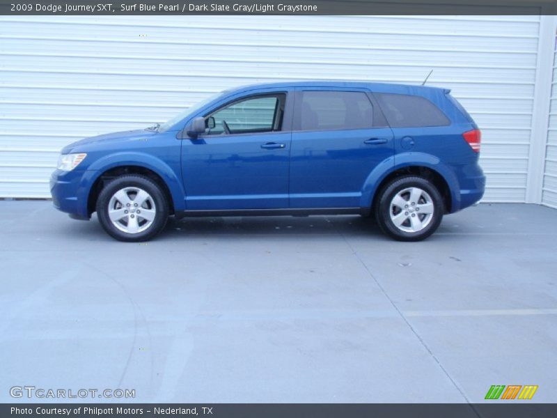 Surf Blue Pearl / Dark Slate Gray/Light Graystone 2009 Dodge Journey SXT