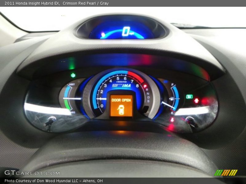 Crimson Red Pearl / Gray 2011 Honda Insight Hybrid EX