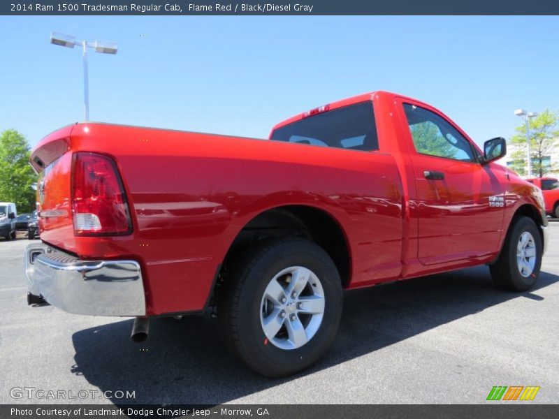 Flame Red / Black/Diesel Gray 2014 Ram 1500 Tradesman Regular Cab