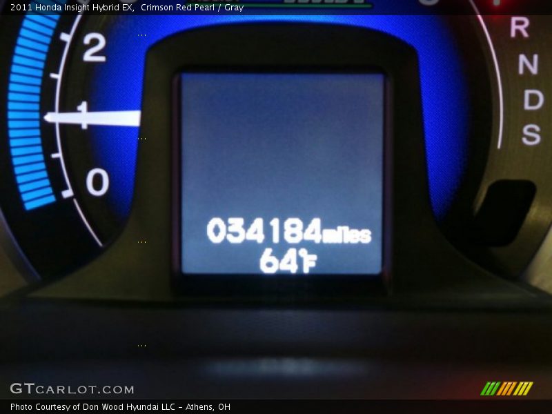 Crimson Red Pearl / Gray 2011 Honda Insight Hybrid EX