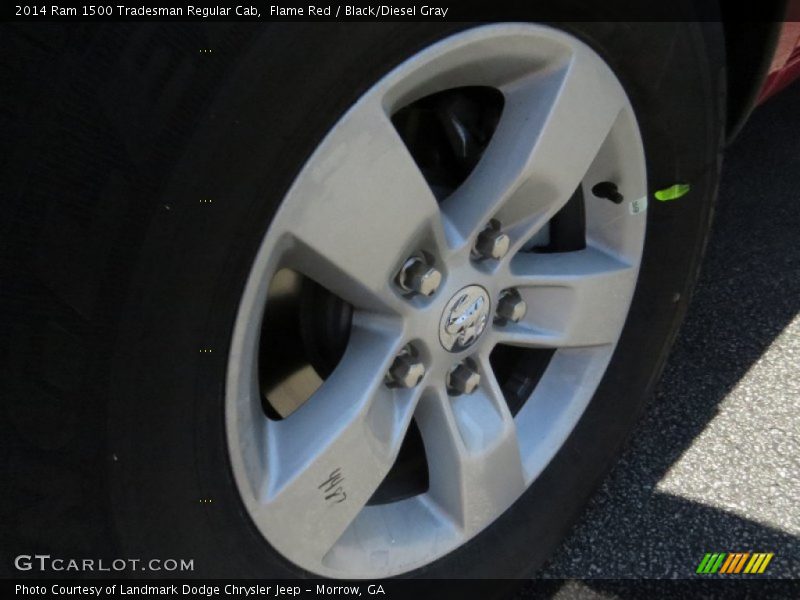 Flame Red / Black/Diesel Gray 2014 Ram 1500 Tradesman Regular Cab