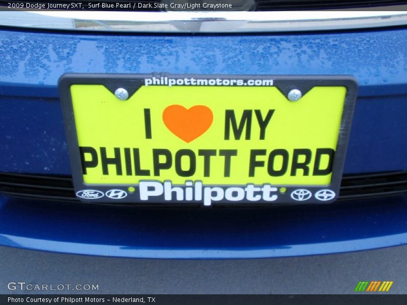 Surf Blue Pearl / Dark Slate Gray/Light Graystone 2009 Dodge Journey SXT